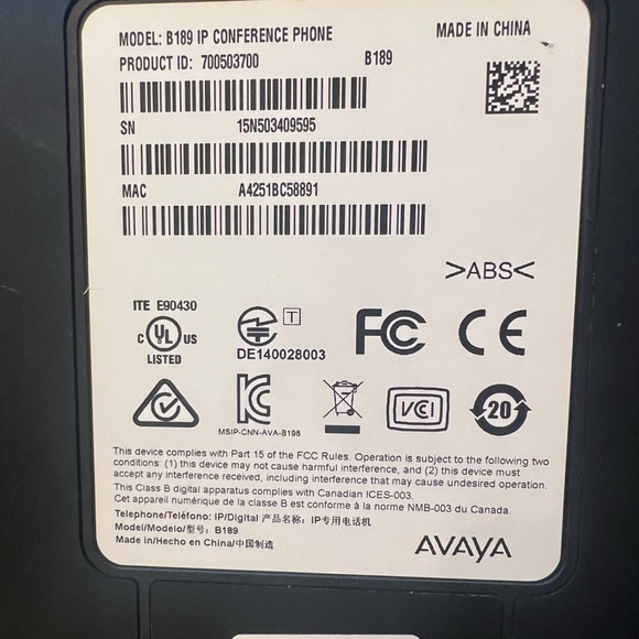 Avaya conference phone - Picture 3 of 5